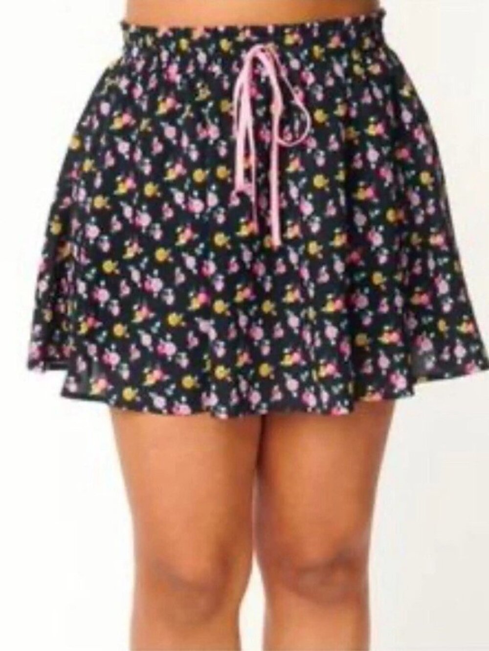 Unique Vintage "Black Ditsy Floral" Skort – New With Tags XS 🌸